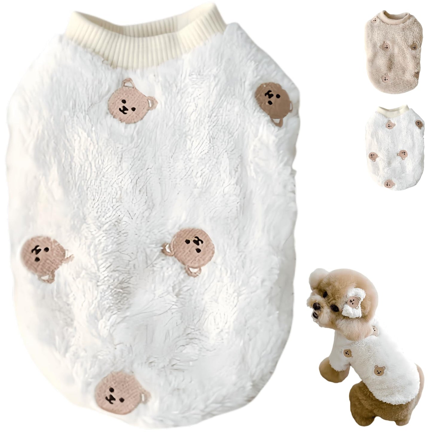 Cute Pet Apparel Bear Pattern Cartoon Dog Clothes