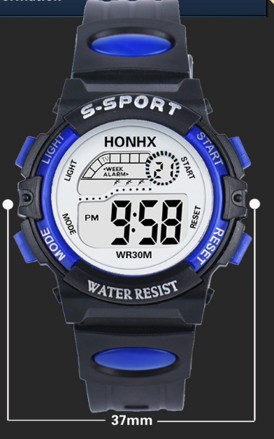 HONHX Kids' Electronic Watch - Multifunctional