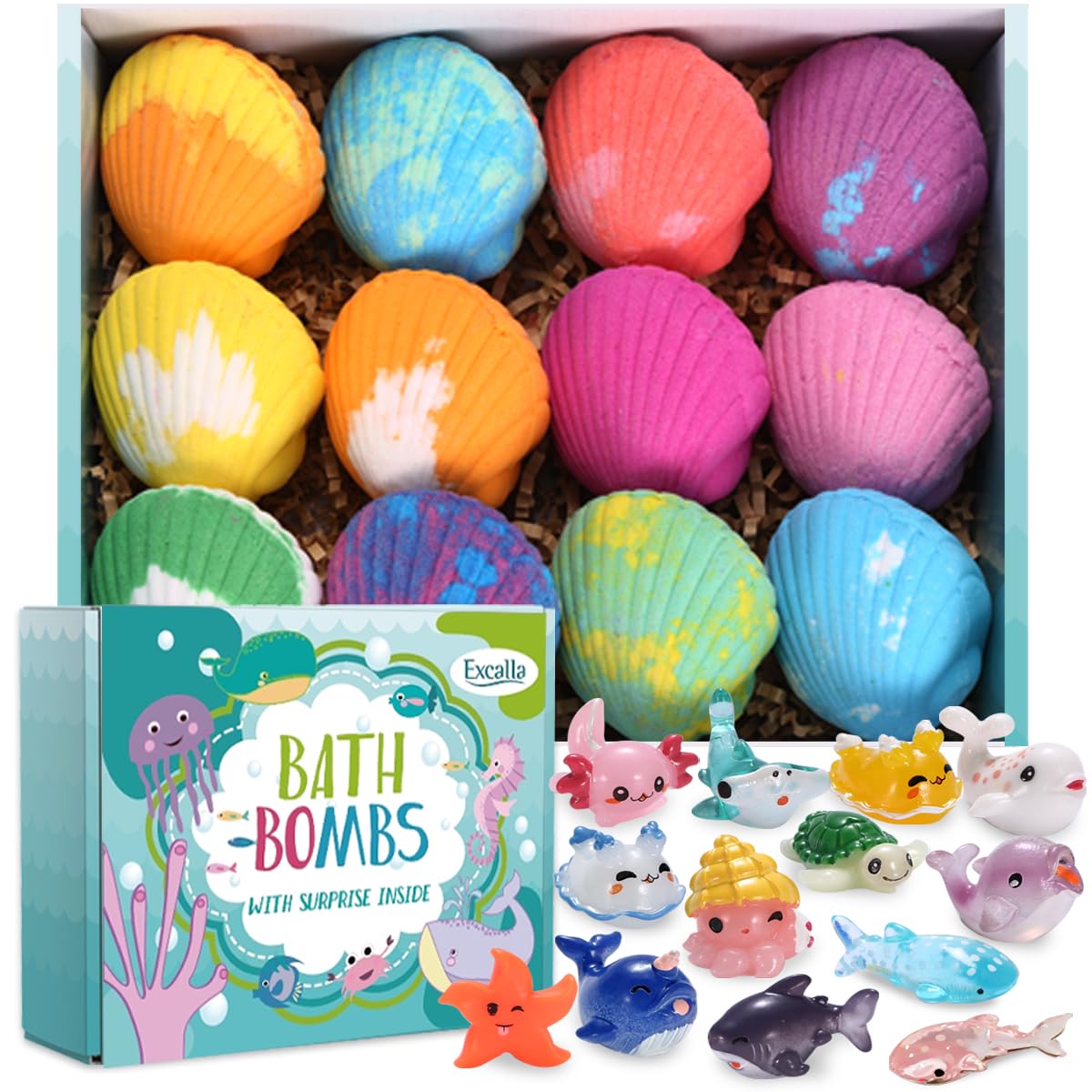 Bath Bombs for Kids with Toys Inside